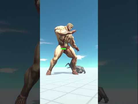 ARBS Shorts｜ Armored Titan vs Gorgon #animalrevoltbattlesimulator #arbsshorts