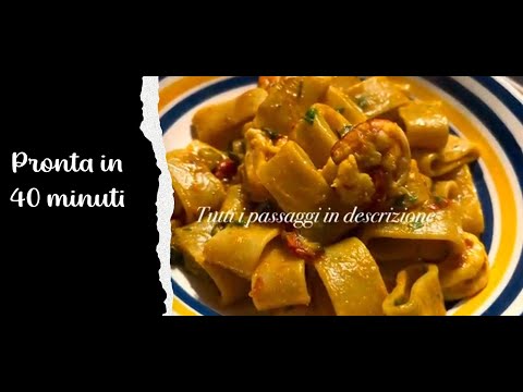 Calamarata zucchine e gamberi🦐 con bisque di carapaci : FENOMENALE😋😋😋🔝