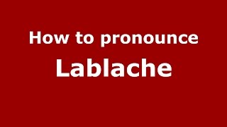 How to pronounce Lablache