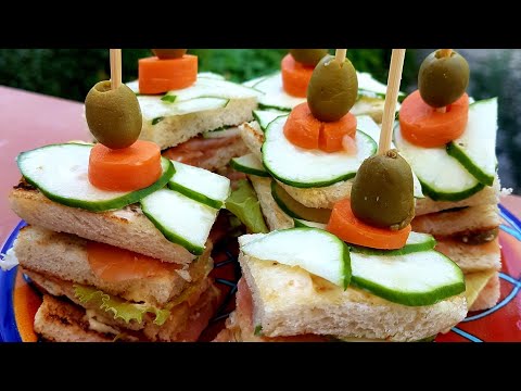 Tramezzini veloci da buffet- ricetta estiva veloce- si preparano in pochi minuti