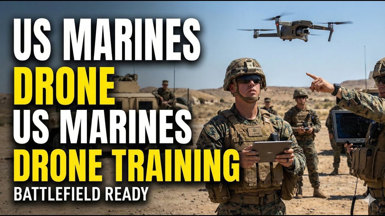United States Marines Training to use Drones on the Battlefield