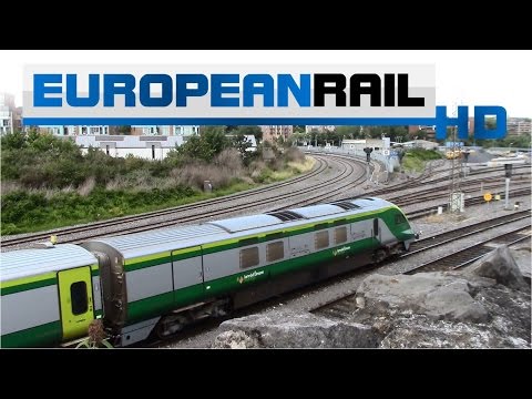 Iarnród Éireann Irish Rail 201 loco 229 + Mark 4 Set 4001 pass Island Bridge Junction