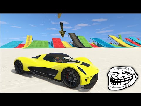 CARRERA TROLL!! - ENCUENTRA LA RAMPA!! - CARRERA TROLL (GTA V ONLINE) - Kosi023