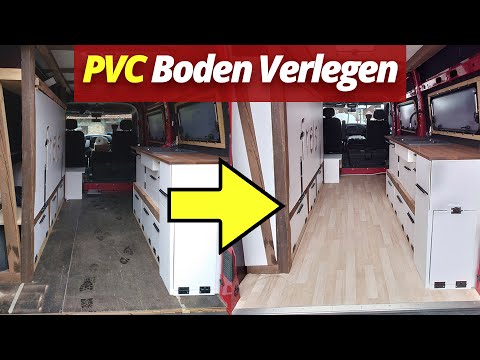 Vinyl, laminate, PVC - take this flooring and do it right away! Camper conversion
