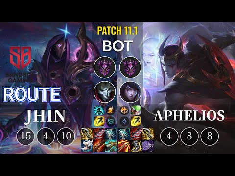SB Route Jhin vs Aphelios Bot - KR Patch 11.1