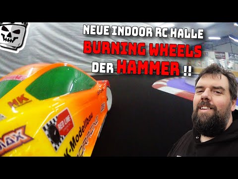 Die NEUE Burning Wheels RC Indoor Renn Strecke Kress zu besuch in der Halle fast ein TV Bericht