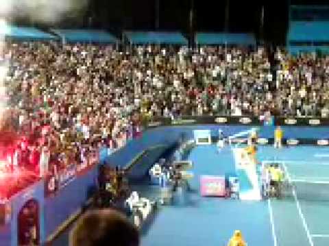 Matchpoint Gonzales-Gasquet at the Australian Open 2009 on the 24th of January