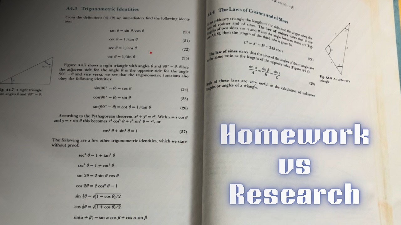 Homework vs. Research (Science Might Not Be What You Think)