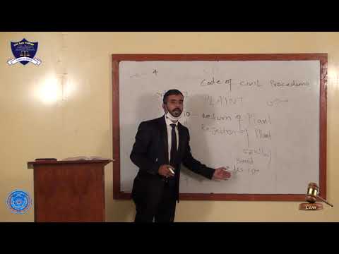 Law of Civil Procedure Lecture No-4