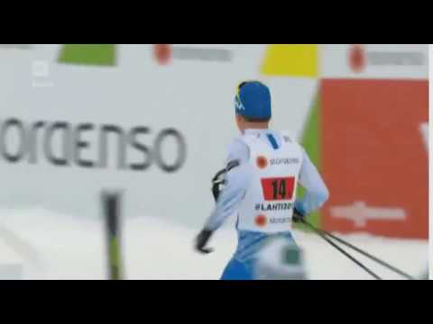 Sami Jauhojärvi reaktio kun Iivo Niskanen kaatuu Norjalaisen takia