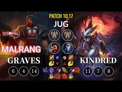 KT Malrang Graves vs Kindred Jungle - KR Patch 10.17