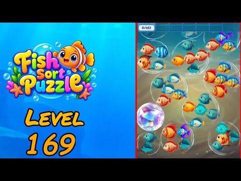 Fish Sort Puzzle Level 169 Walkthrough video thumbnail