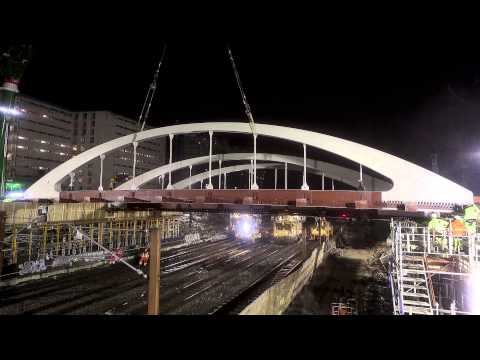 Zamontowano konstrukcje stalową wiaduktu w Kopenhadze