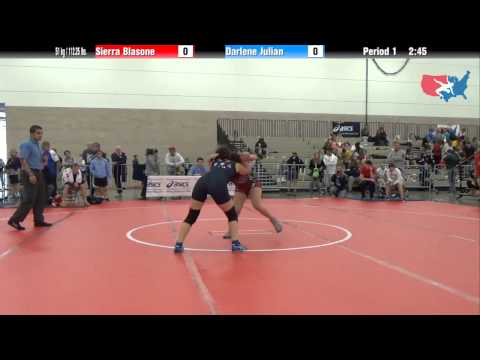 FILA Junior 51 kg / 112.25 lbs. - Sierra Blasone vs. Darlene Julian