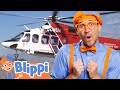 Blippi Explores A Firefighting Helicopter Learn Machines For Kids Educational Video For Toddlers
