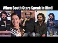 When South Stars Speak In Hindi Rajinikanth Samantha Vijay Devarkonda Prabhas