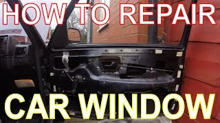 How to Repair a Car Window. Replacing the Window Winder Mechanism. VW Golf Mk2