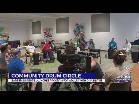 Barber Institute launches drumming program for adults with disabilities