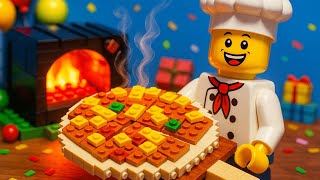 LEGO Chef Makes Delicious Pizza | Mini Cooking Build
