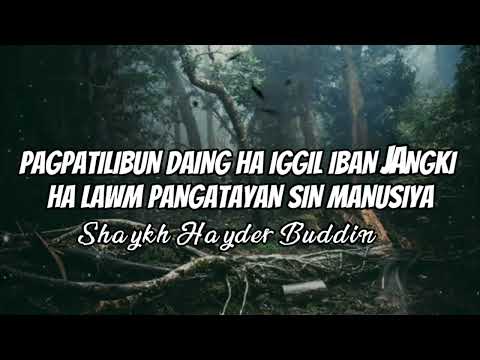 PAGPATILIBUN DAING HA IGGIL IBAN JANGKI HA LAWM PANGATAYAN SIN MANUSIYA-Shaykh HAYDER B. BUDDIN |01