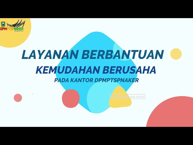 Layanan berbantuan OSS RBA pada Kantor DPMPTSPNAKER