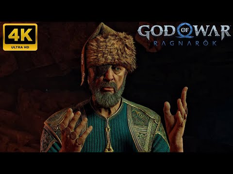 God of War Ragnarök - ODIN Explains the LOSS of his EYE by looking INSIDE the RIFT to Atreus - 4K