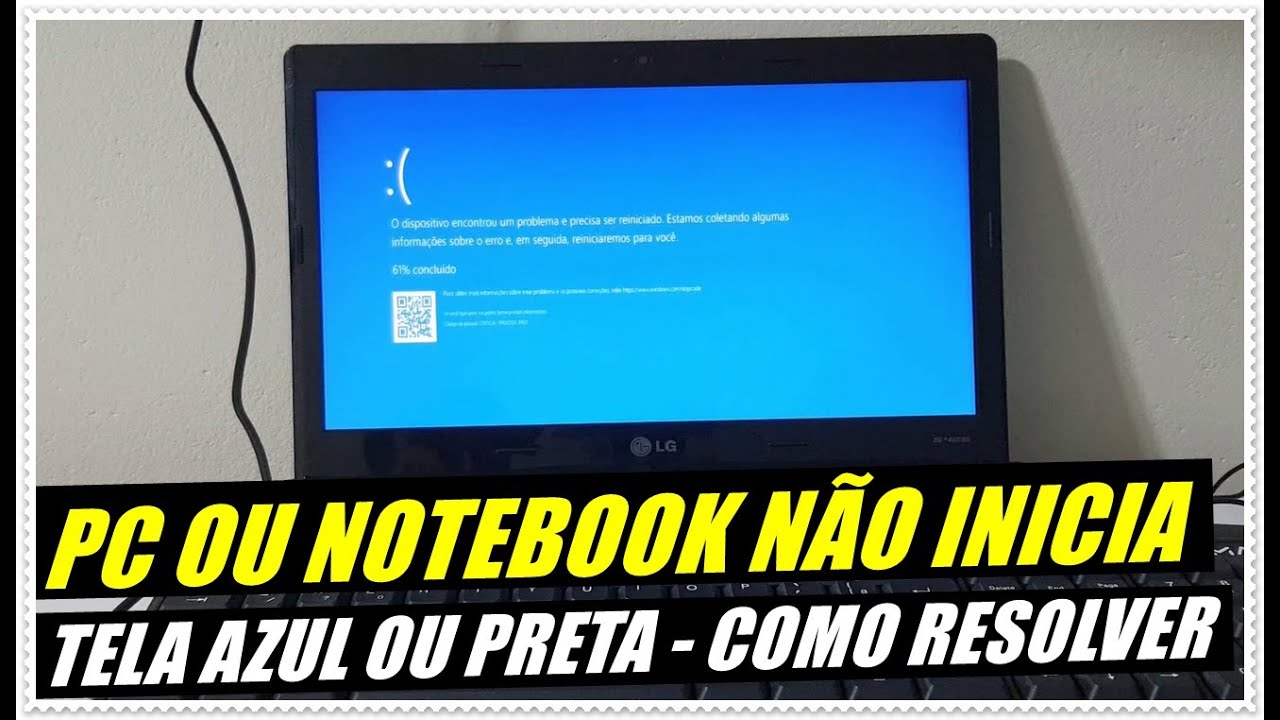 PC e Notebook Com Tela Azul Ou Preta Ou Não Inicia?   [Passo a Passo Completo Para Restaurar]