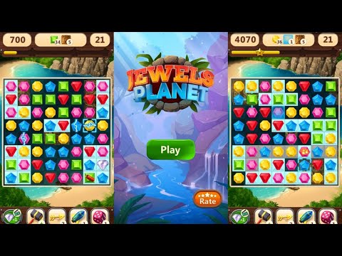 Bermain Games - Jewels Planet Free Match 3 & Puzzle by Teskin Part 9 ( Gameplay Android )