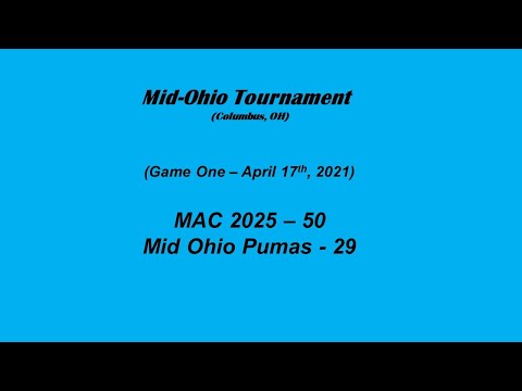 MAC 2025 vs. Mid Ohio Pumas (Burgett/Hambel)