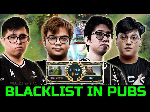 TEAM BLACKLIST IN SEA PUBS - RAVEN VS KARL KUKU TIMS DOTA 2