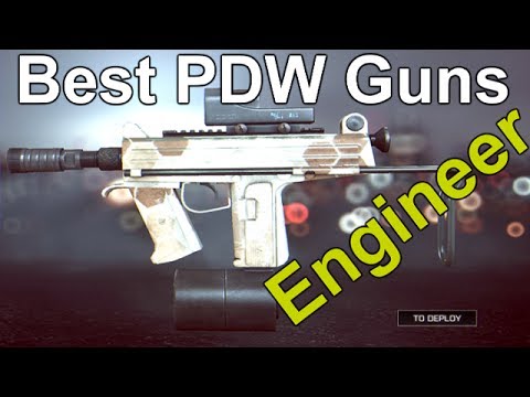 BATTLEFIELD 4 - Best Beginner / Early Unlock ENGINEER Guns / PDW