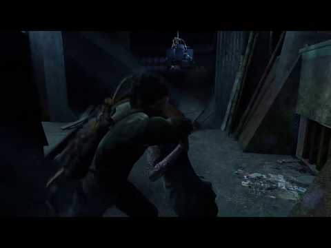 Joel and Sam in sewer Stealth Kill 7 Infected only Grounded Difficulty - The Last Of Us