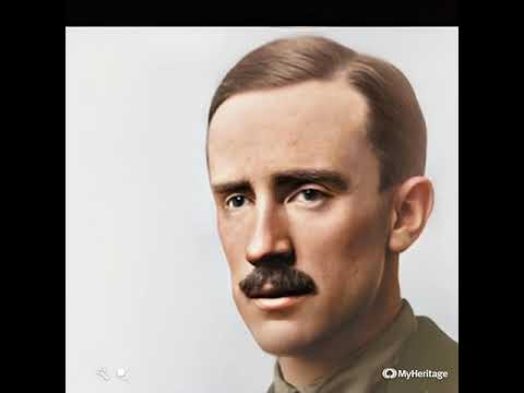John Ronald Reuel Tolkien (1892-1973) made as alive via a MyHeritage tool. #TolkienAncestry