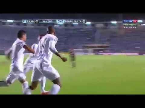 OLHA O GOLAÇO QUE O DAVID BRAZ FEZ - Santos x Ponte Preta (10/04/2017)