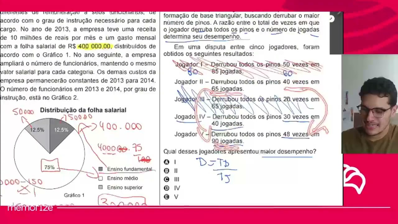 Resolução em Vídeo — Questão 154 ENEM 2014