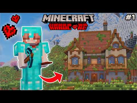 My Cozy Perfect Start in Hardcore Minecraft | Episode 1