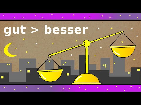 Steigerung Teil 1: Komparativ - Deutsche Adjektive / German lesson: comparative / adjectives (A1/A2)