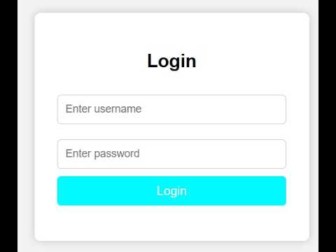 Login Form Design