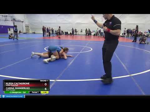High School Girls 122-127 Alissa Caltagirone Maine Trappers Vs Carina Giangeruso Unattached
