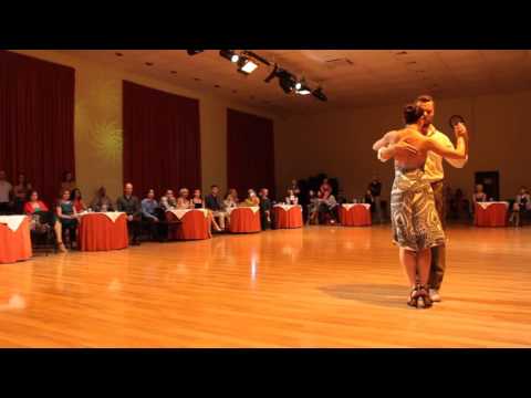  Diego Riemer,    Natalia Cristobal Rivé,    Elena Sergienko,    and  Eugene Kuchma  are  dancing  at  Kiev International Tango Festival  in  2015
