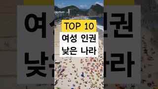 여성 인권이 낮은 나라 순위 TOP 10