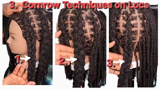 Master 3 Unique Cornrow Styles for Locs! #LocStyling