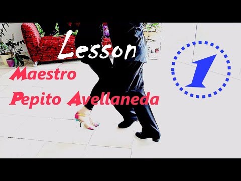 Tango. Style of my Maestro Pepito Avellaneda lesson 1. Change of front.