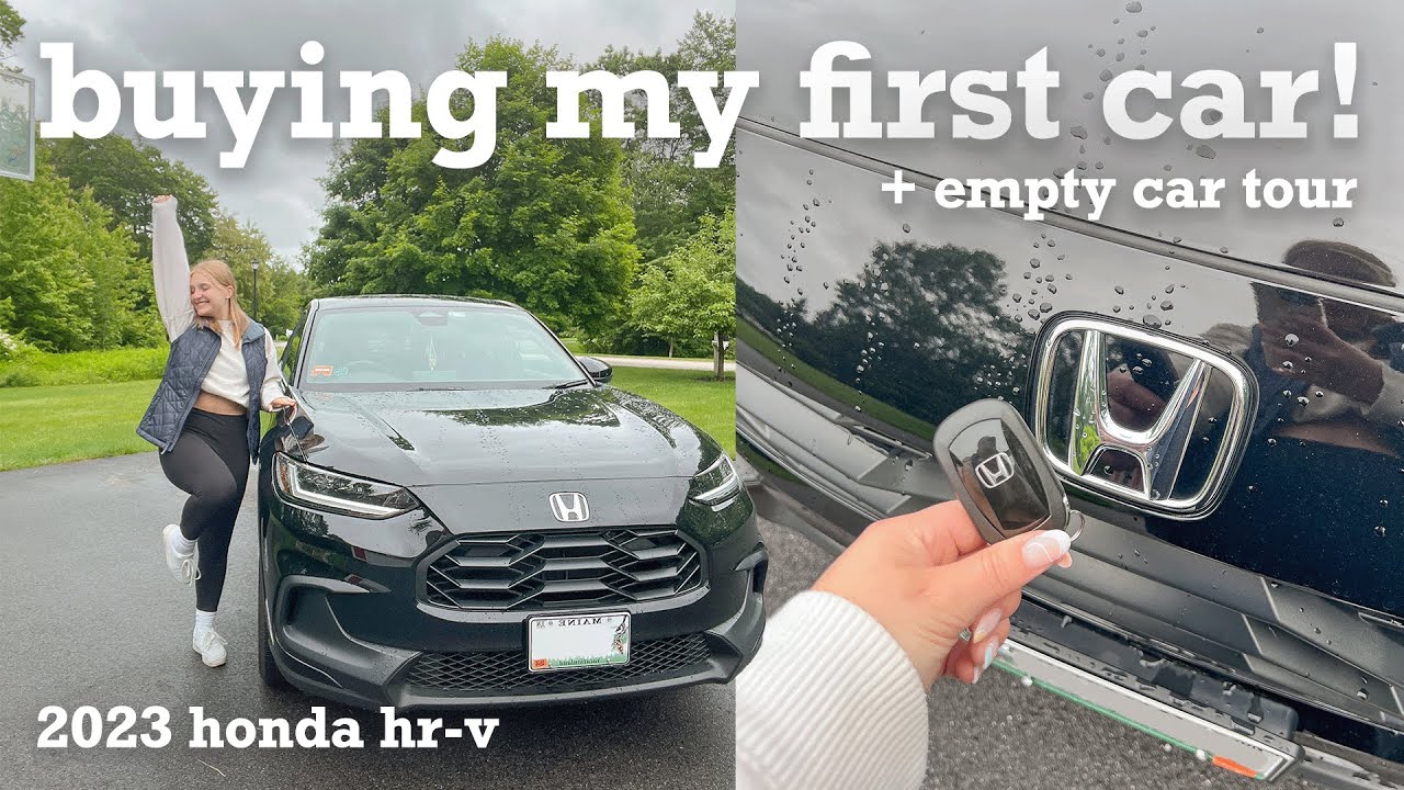BUYING MY FIRST CAR 🚙 test driving, empty car tour | 2023 Honda HR-V | Charlotte Pratt