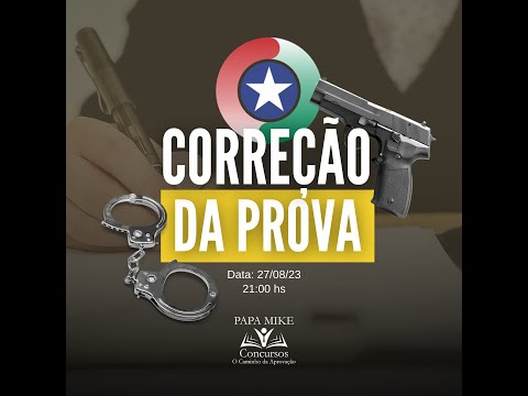 Correção da Prova SD PMSC - PAPA MIKE CONCURSOS