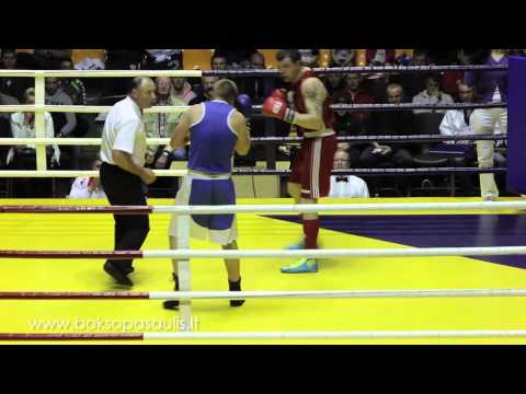 Vitalijus Subačius vs  Paulius Zujevas. XVIII A. Šocikas boxing tournament final - 91 kg.