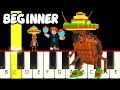 La Cucaracha Steal A Brainrot Fast And Slow Easy Piano Tutorial Beginner