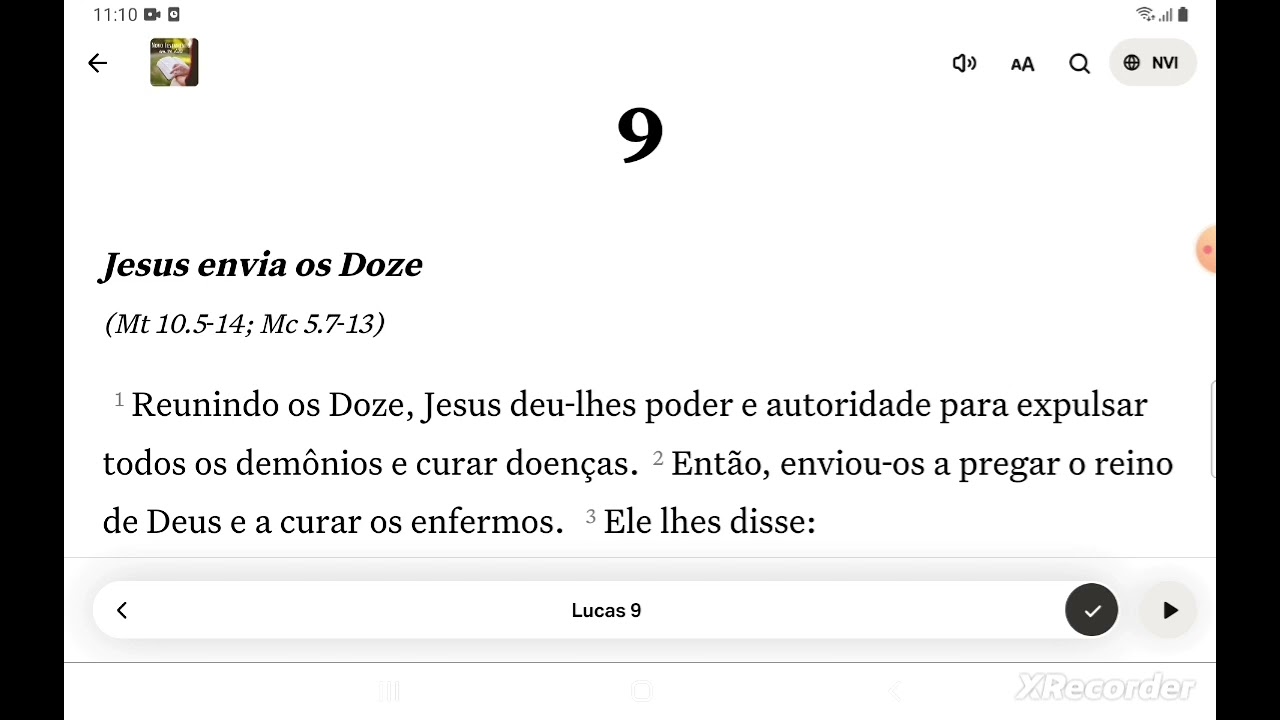 Novo testamento em 90 dias - dia 22 (Lucas 8-9)