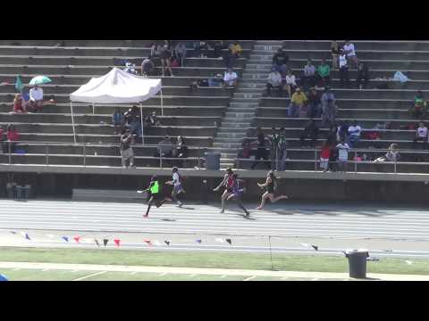 VarG 4x100m Final at CA Relays 3-21-15 - Los Alamitos Girls
