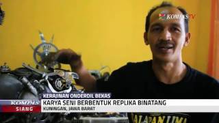 Download lagu 'Sulap' Onderdil Motor Jadi Patung Hewan mp3